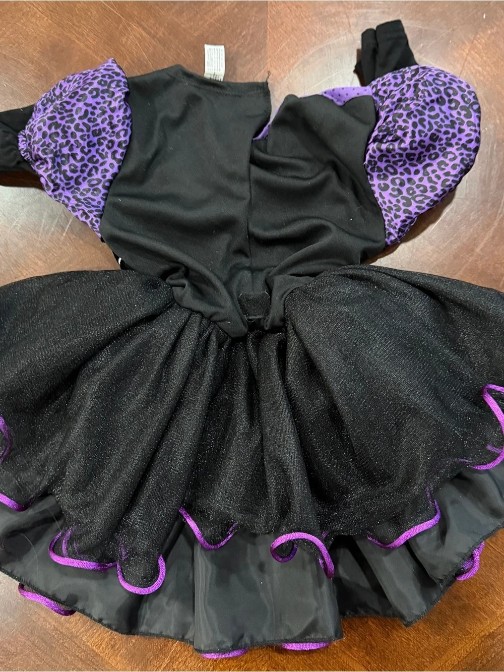 Suit Yourself Purple & Black Kitty Tutu Costume for Kids Sz 3-6M